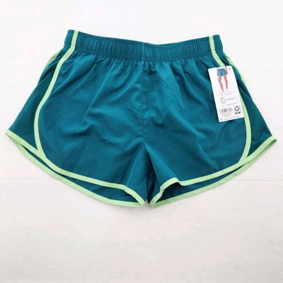 Members Mark 3" Inseam Elastic Waistband Lined Active Short Womens Small Teal - Picture 1 of 5